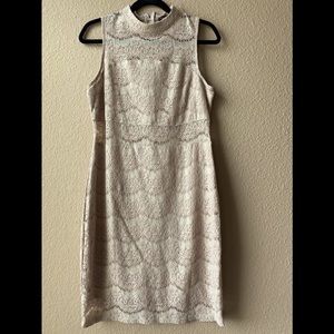 Blush knee length dress